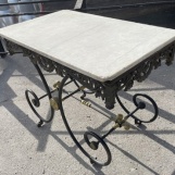 Antique French butcher's table