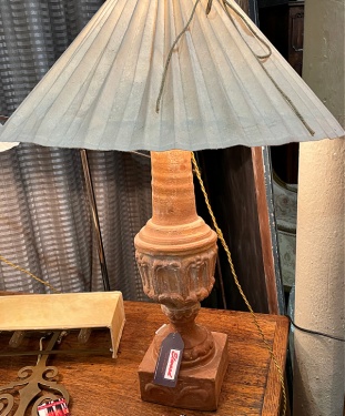 Custom terra cotta lamp