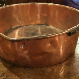 Large copper pan