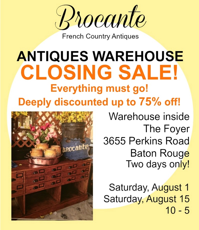 Brocante warehouse closing e-blastaaa